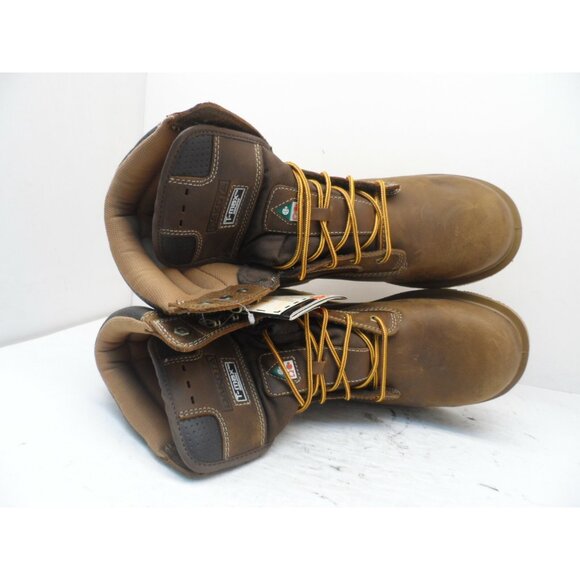 DAKOTA Mens 8'' 517 Quad Comfort Steel Toe Composite Plate Work Boot Brown 12W - Picture 5 of 8